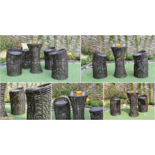Eagle Collection - Neue trendige 2017 Wicker PE Rattan Round Bar Set 4 Stühle und Tisch für Outdoor Möbel
